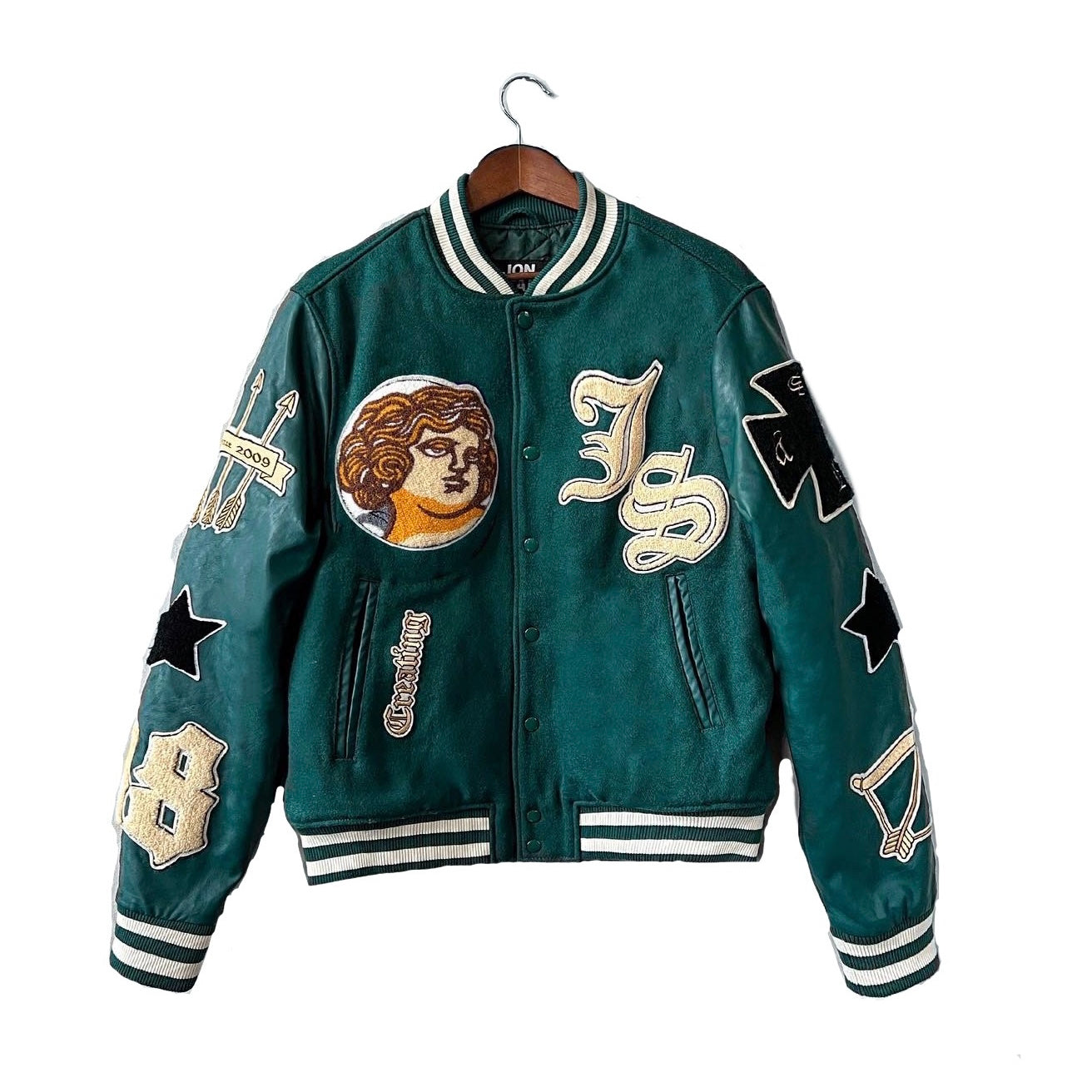 Brighton Varsity スタジャン 40 Blue Arena Satin Jacket – Chalk Line Apparel