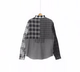 Black white Mix Flannel