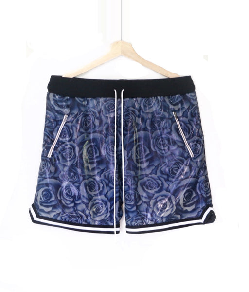 Glass flower shorts